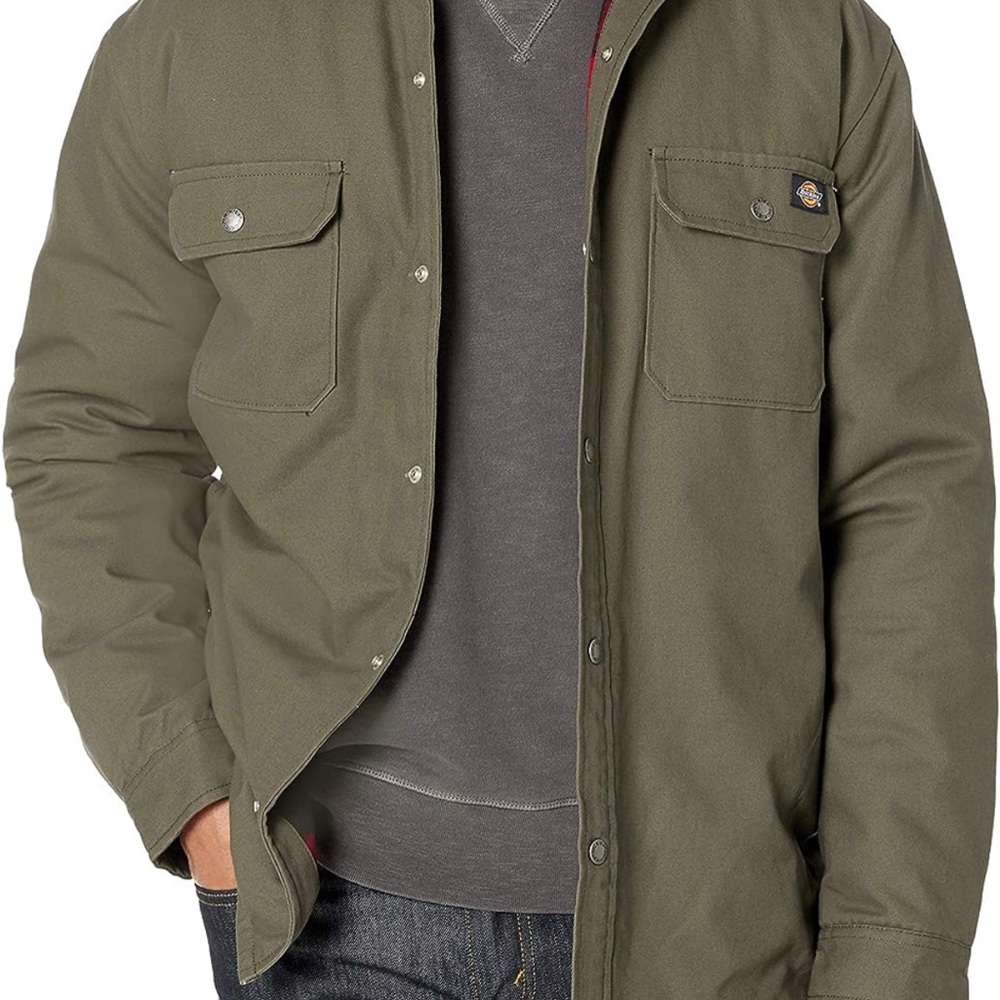 Dickies Men’s Plaid Lined Shirt Jacket, Jacket